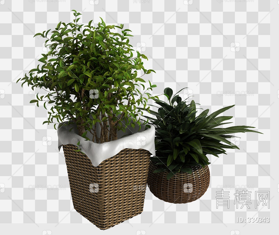 盆栽3D模型下载【ID:336343】