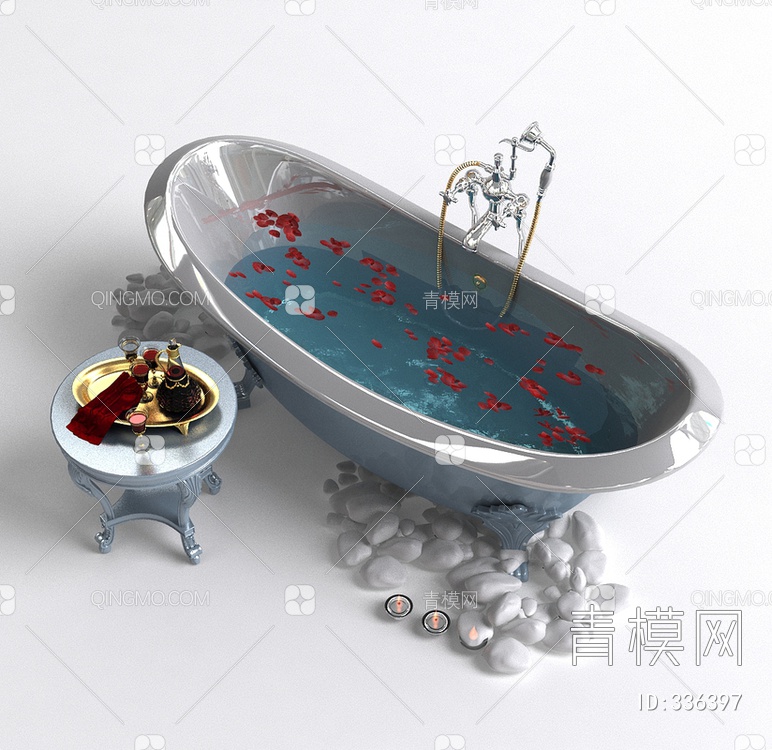 浴缸3D模型下载【ID:336397】