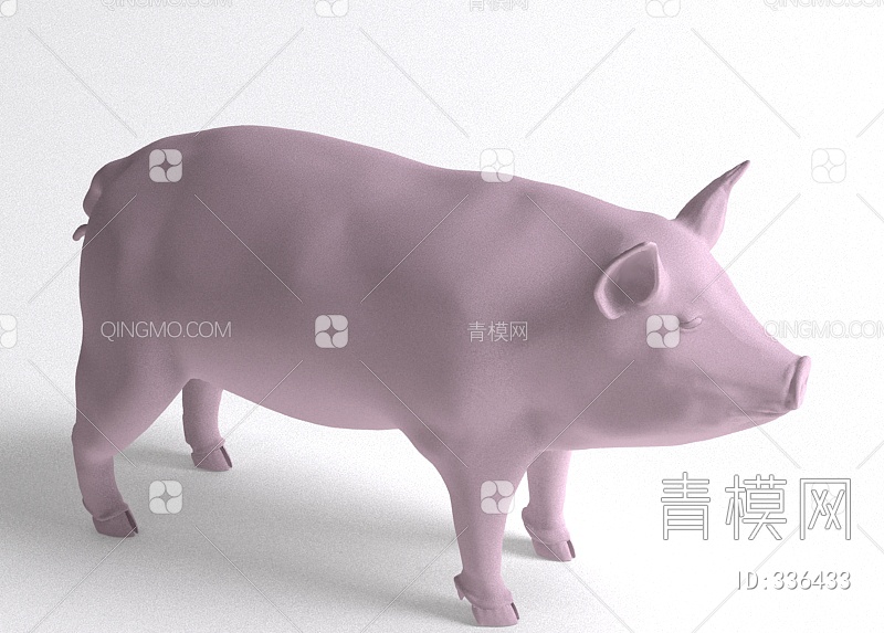 猪3D模型下载【ID:336433】