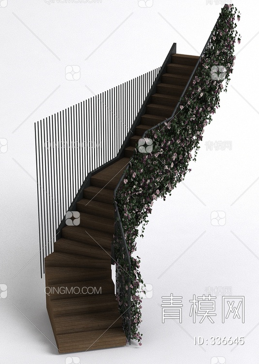 休闲厅楼梯3D模型下载【ID:336645】
