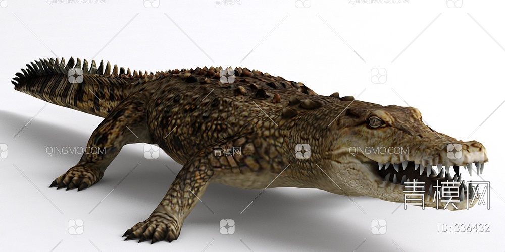 鳄鱼3D模型下载【ID:336432】