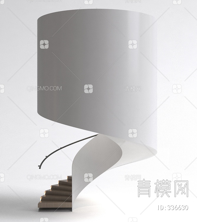 螺旋楼梯3D模型下载【ID:336630】