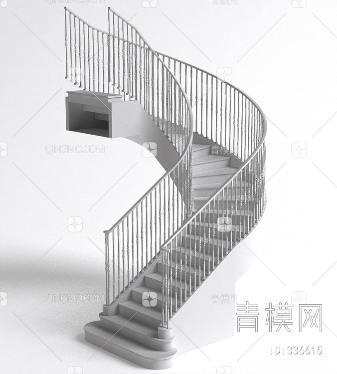 17年款楼梯3D模型下载【ID:336615】