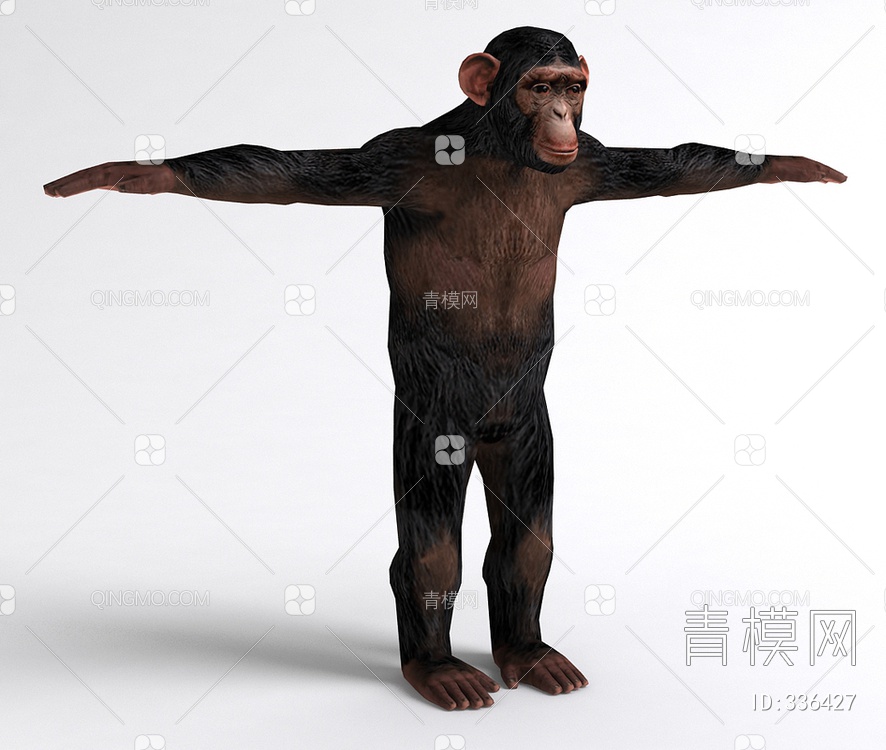 猩猩3D模型下载【ID:336427】