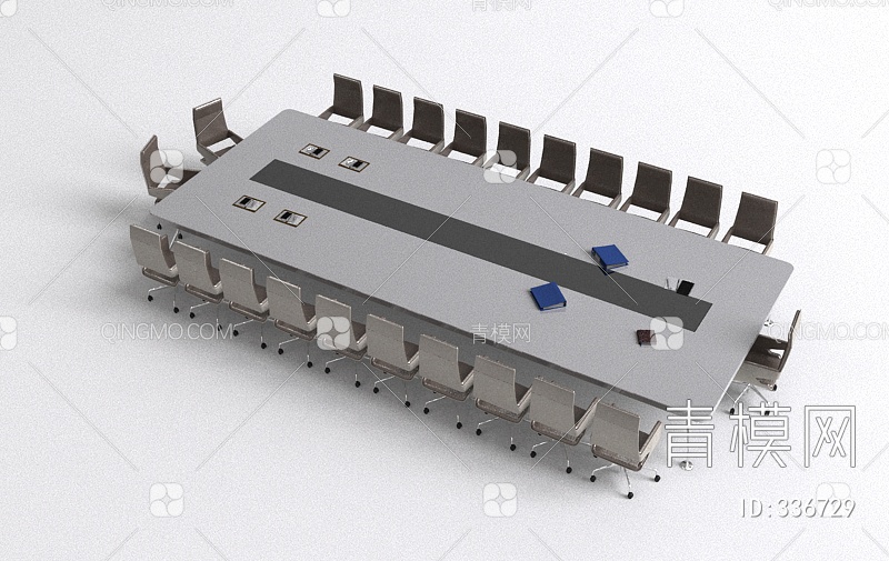 会议桌3D模型下载【ID:336729】
