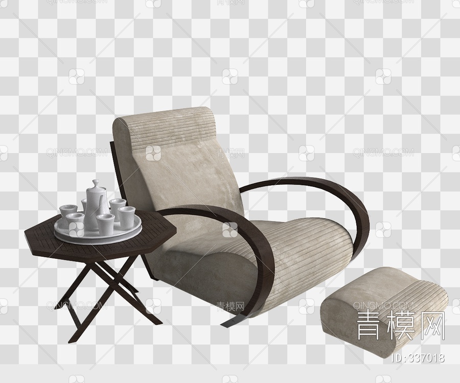 躺椅3D模型下载【ID:337018】