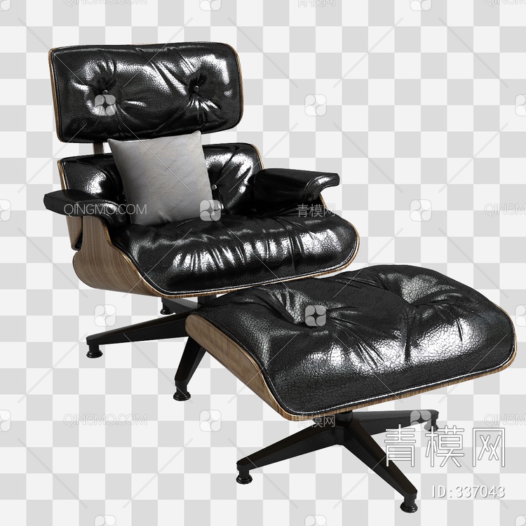 皮质躺椅3D模型下载【ID:337043】