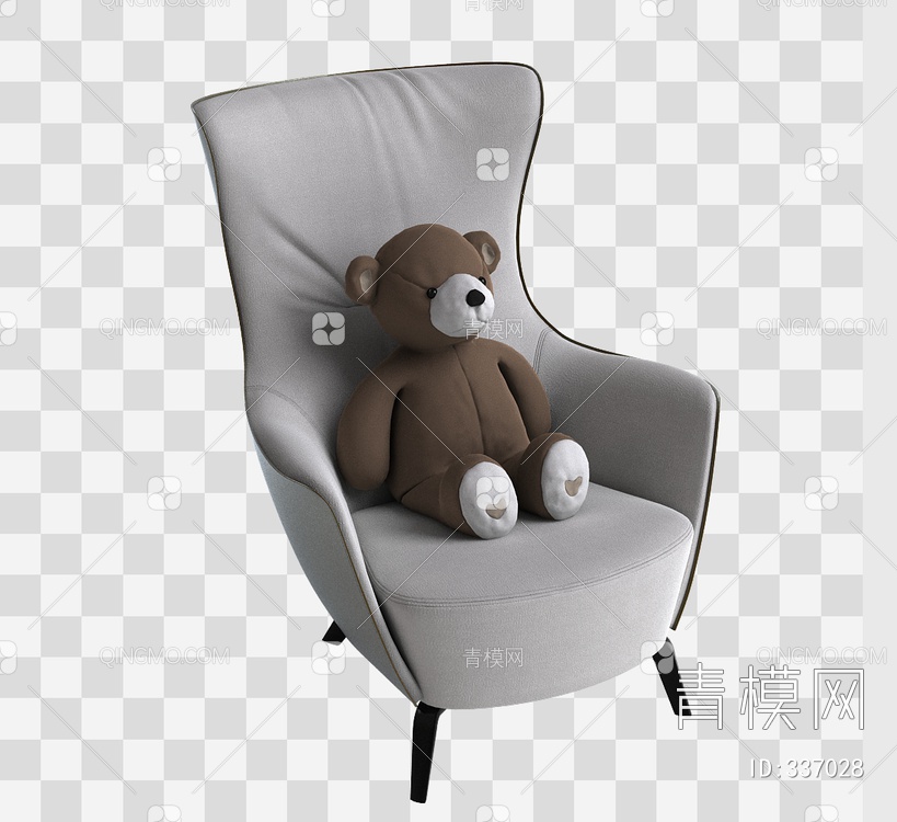 单椅3D模型下载【ID:337028】