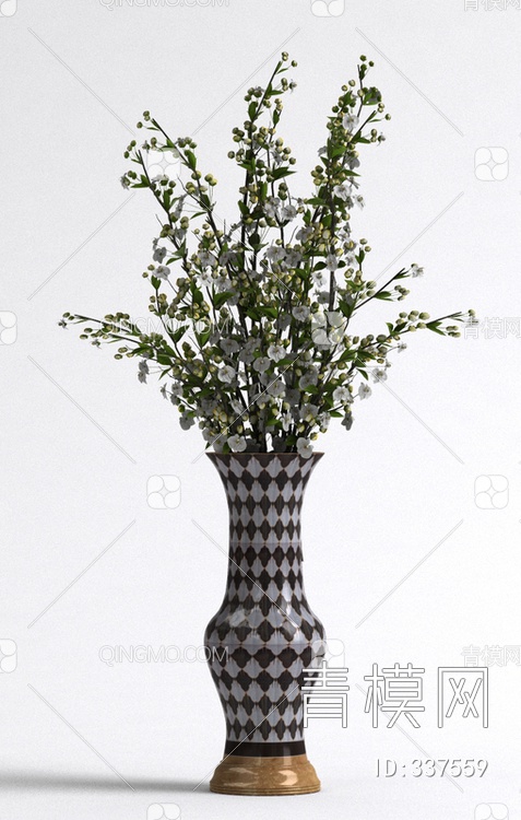 瓷器花瓶3D模型下载【ID:337559】