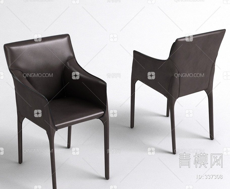 皮质单椅3D模型下载【ID:337308】