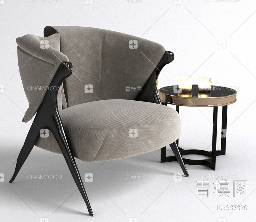 单椅3D模型下载【ID:337320】
