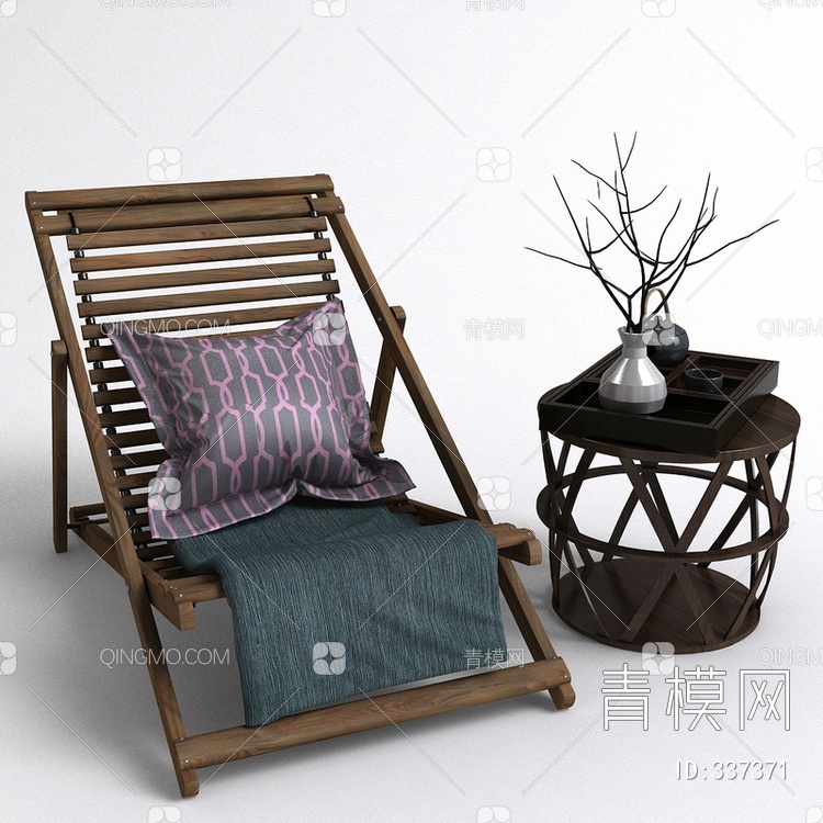 躺椅3D模型下载【ID:337371】