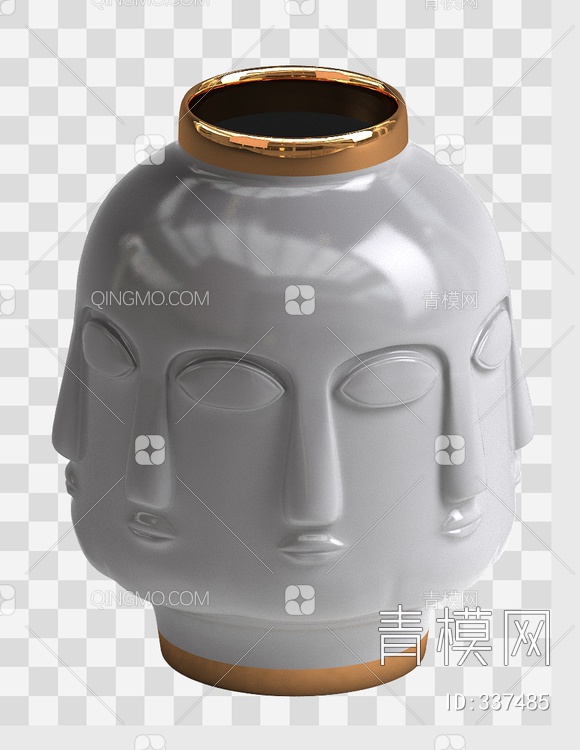 瓷器罐3D模型下载【ID:337485】