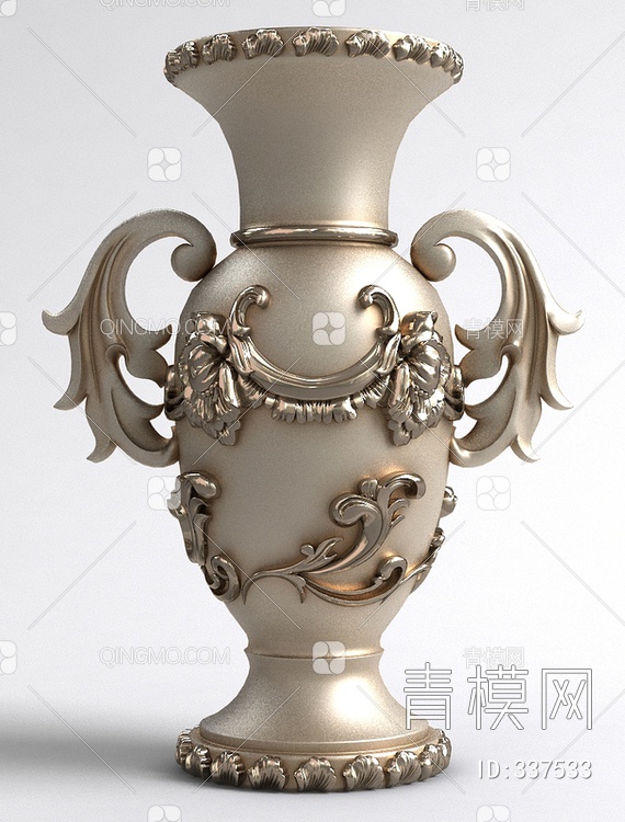 瓷器花瓶3D模型下载【ID:337533】