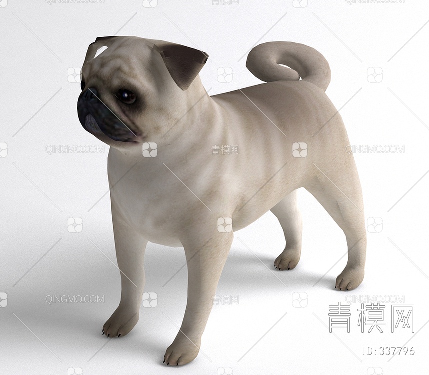 小狗3D模型下载【ID:337796】