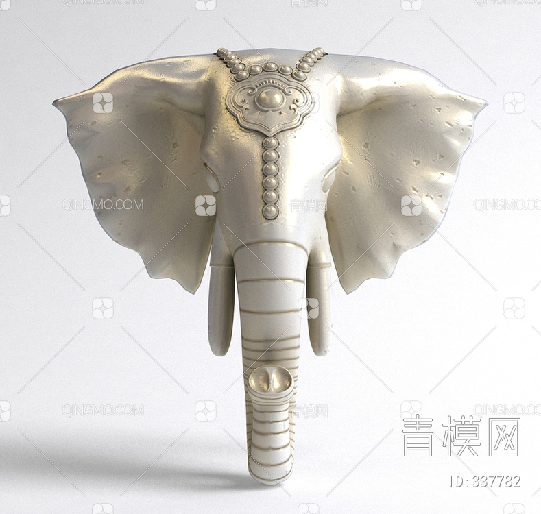 大象挂件3D模型下载【ID:337782】