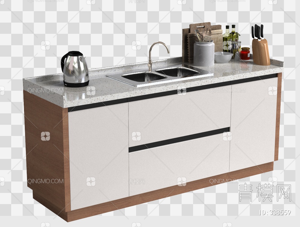 厨柜3D模型下载【ID:338559】