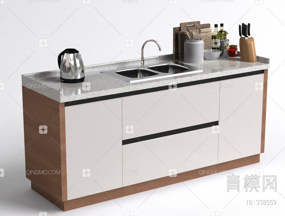 厨柜3D模型下载【ID:338559】