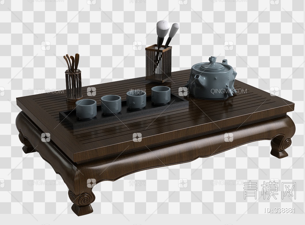 茶桌3D模型下载【ID:338881】
