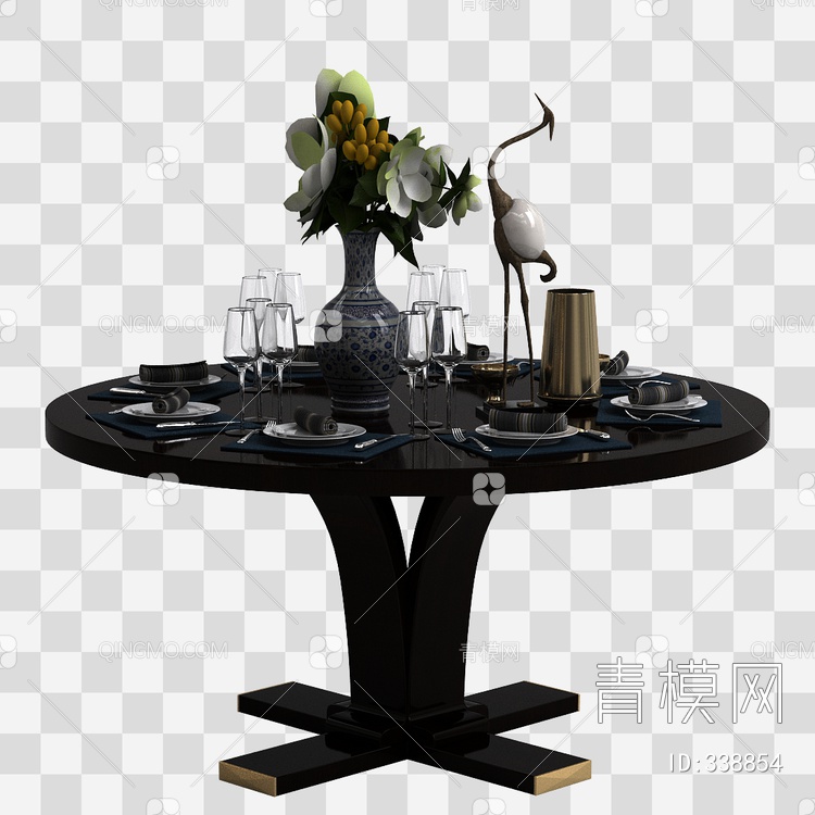 餐桌3D模型下载【ID:338854】