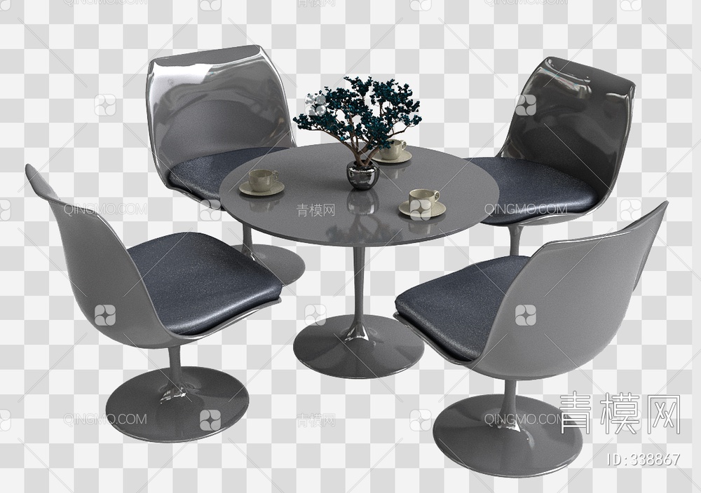 咖啡桌3D模型下载【ID:338867】
