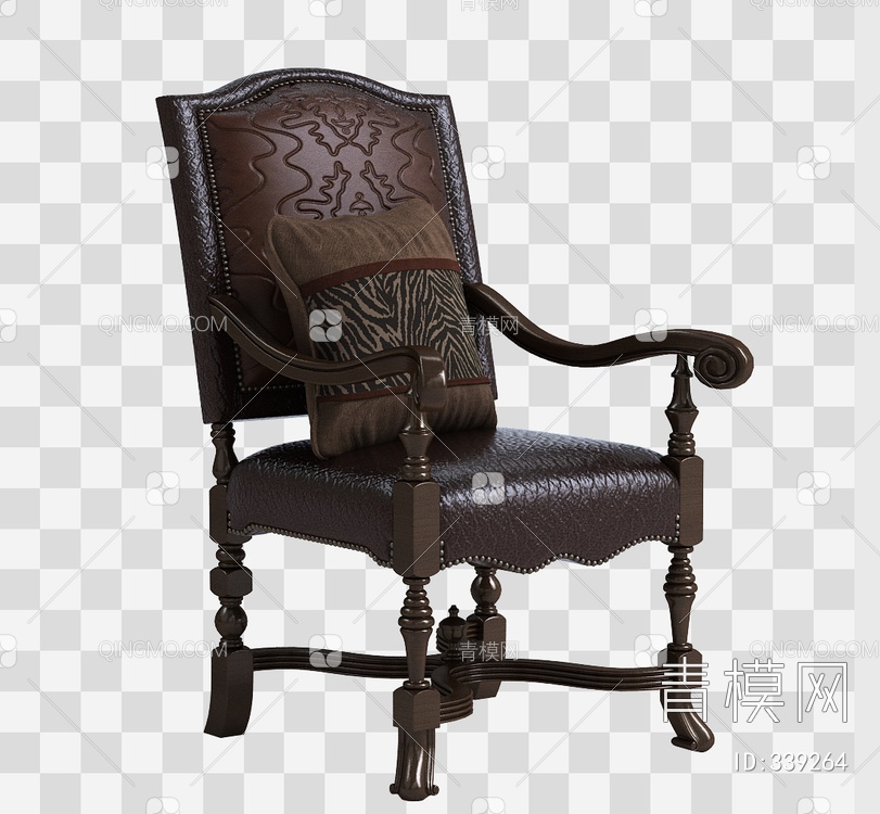 老式单椅3D模型下载【ID:339264】