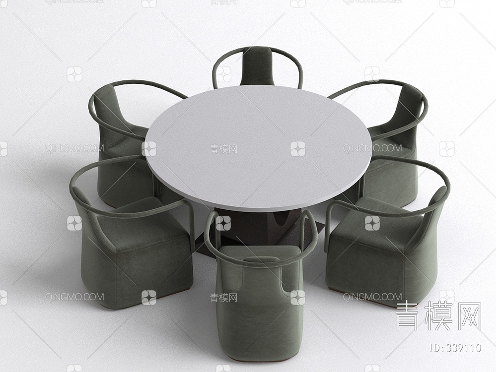 桌椅结合3D模型下载【ID:339110】