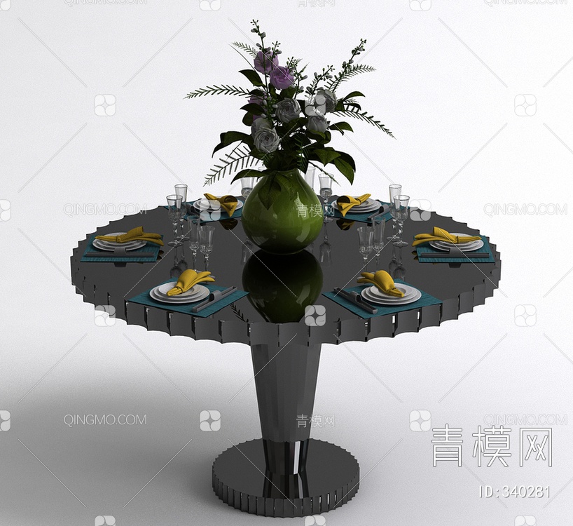 餐桌3D模型下载【ID:340281】