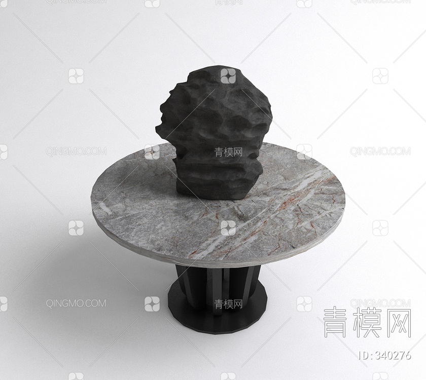 雕塑桌子组合3D模型下载【ID:340276】