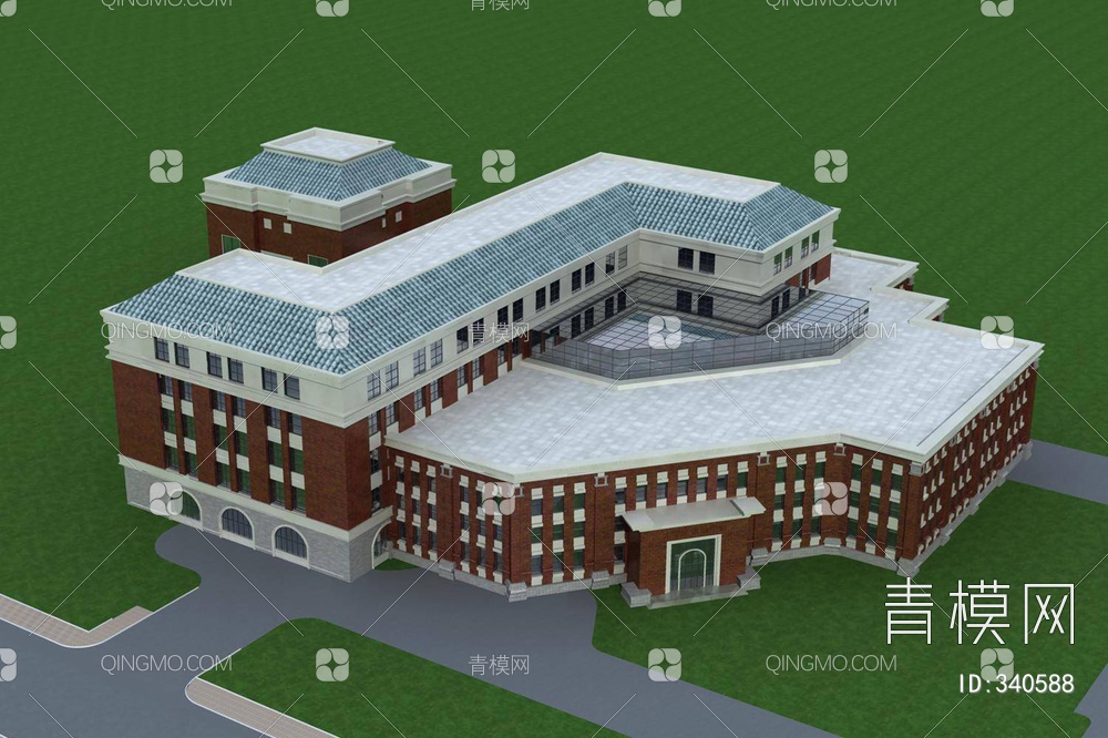 多层办公楼3D模型下载【ID:340588】