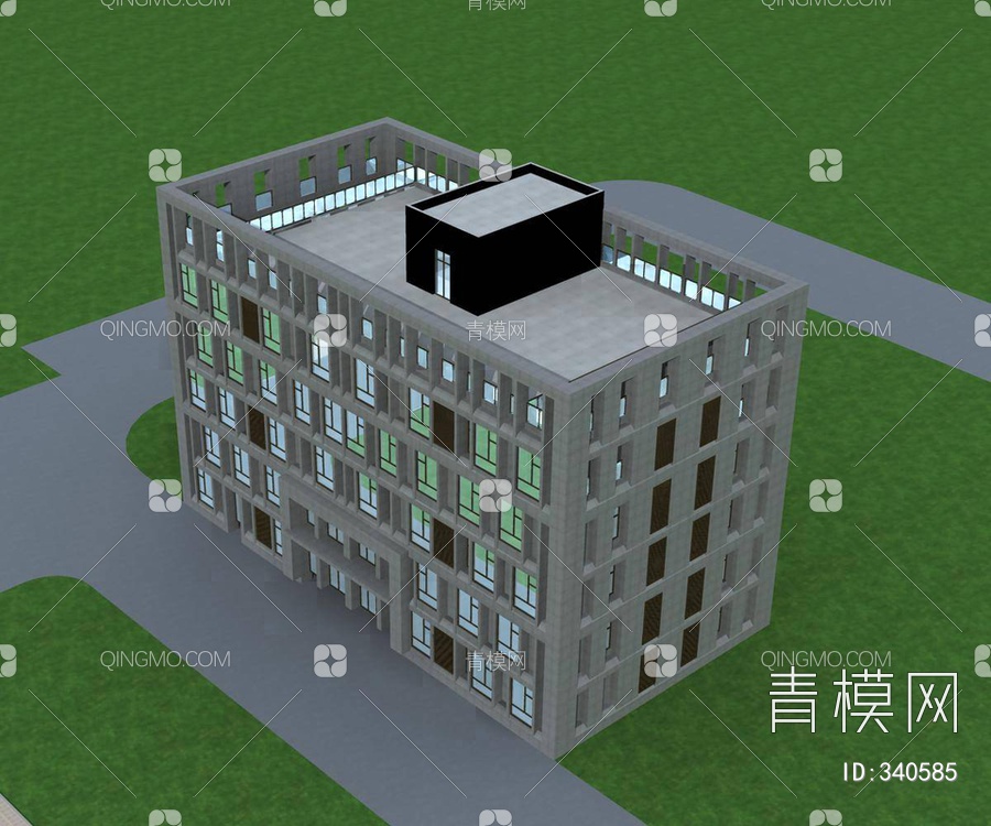 多层办公楼3D模型下载【ID:340585】