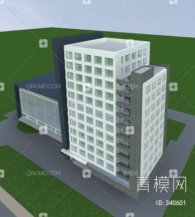 高层办公大楼3D模型下载【ID:340601】