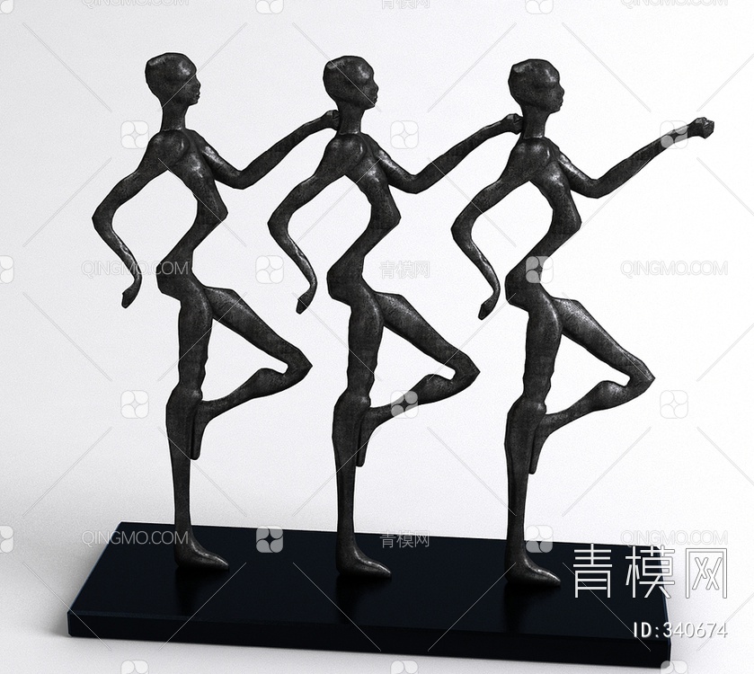 雕塑摆件3D模型下载【ID:340674】