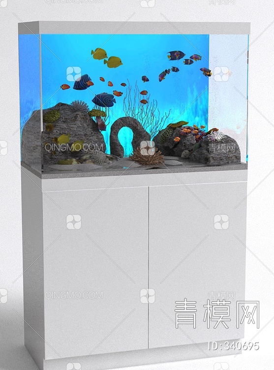 鱼缸3D模型下载【ID:340695】