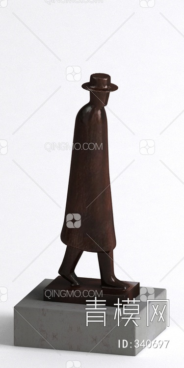 人型雕塑3D模型下载【ID:340697】