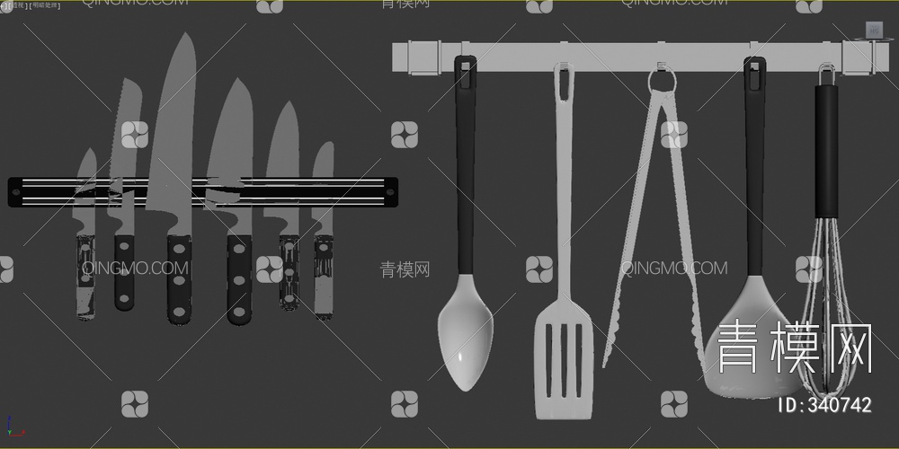 厨房用具3D模型下载【ID:340742】