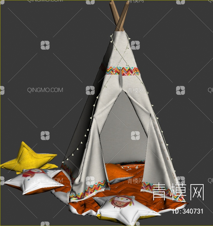 帐篷3D模型下载【ID:340731】