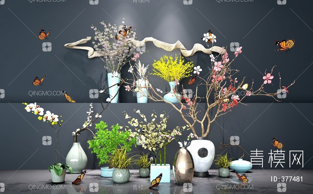 盆景植物3D模型下载【ID:377481】