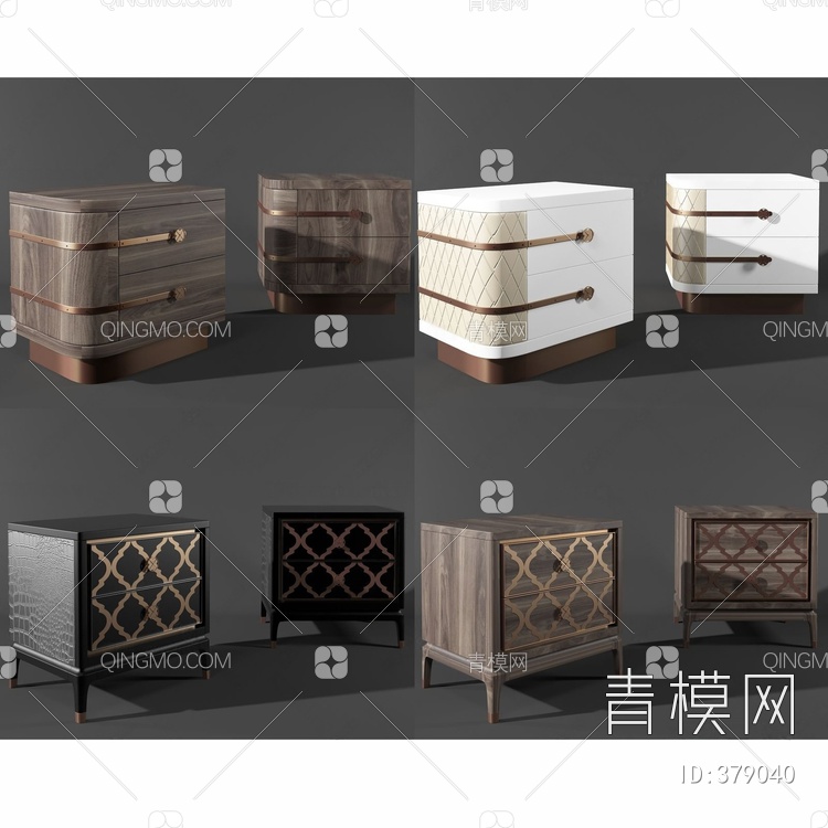 A&X床头柜3D模型下载【ID:379040】