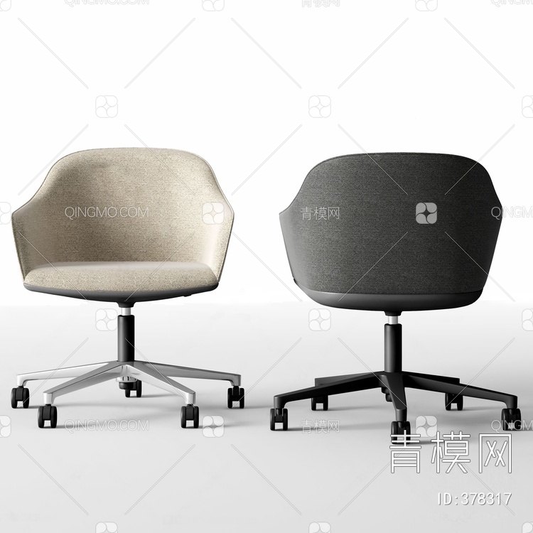 办公椅3D模型下载【ID:378317】