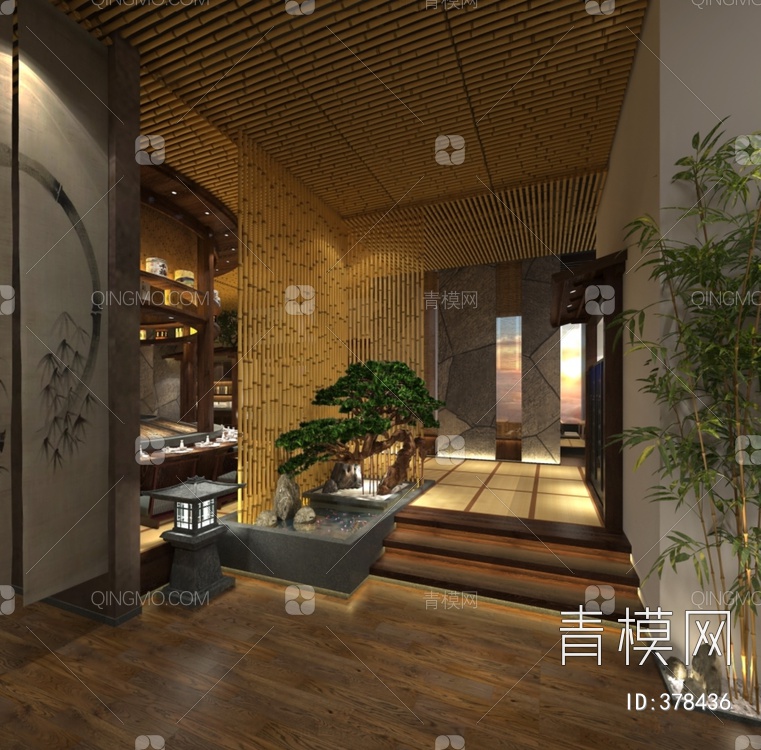 餐厅3D模型下载【ID:378436】