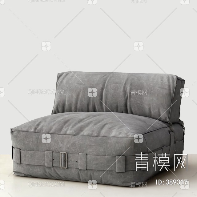 单人沙发3D模型下载【ID:389317】