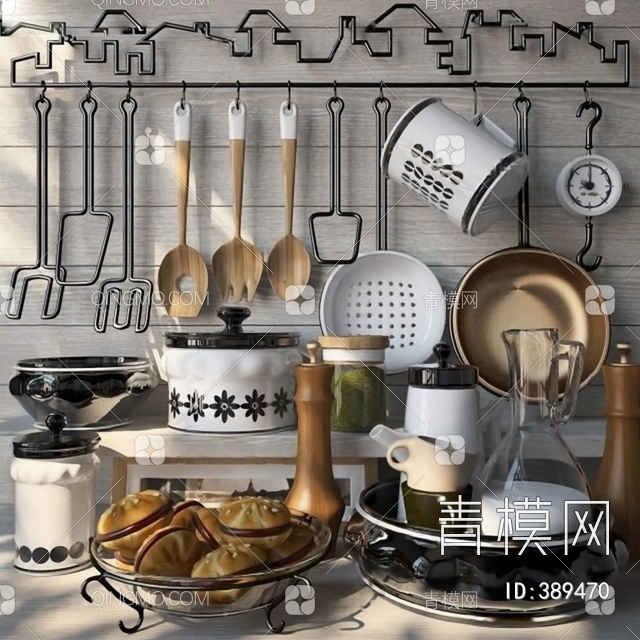 厨房器具3D模型下载【ID:389470】