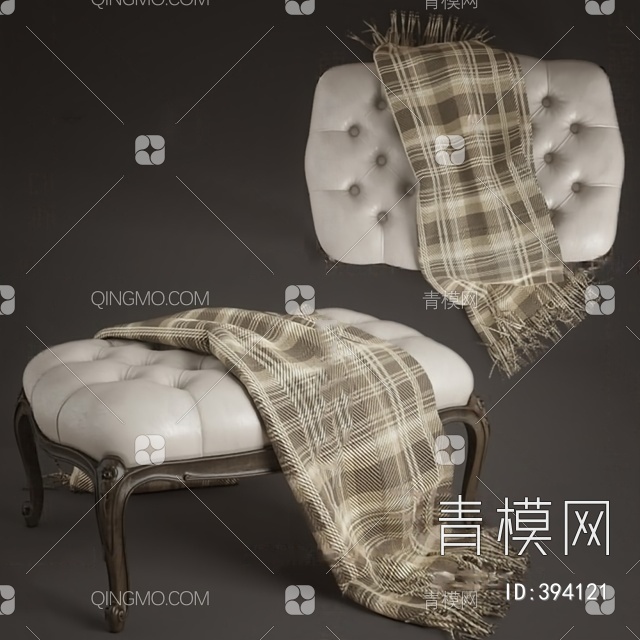 沙发凳3D模型下载【ID:394121】