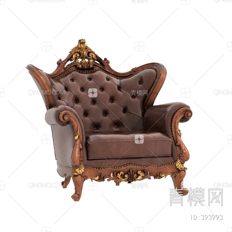 沙发椅3D模型下载【ID:393993】