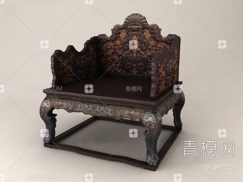 太师椅3D模型下载【ID:394240】