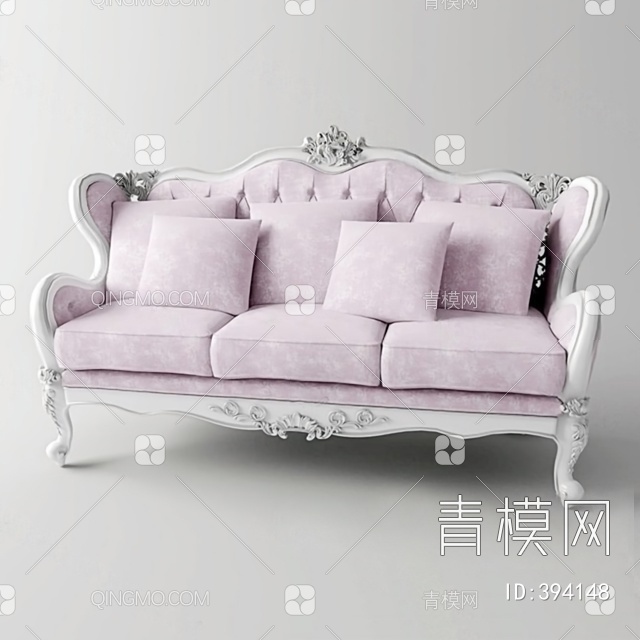 三人沙发3D模型下载【ID:394148】