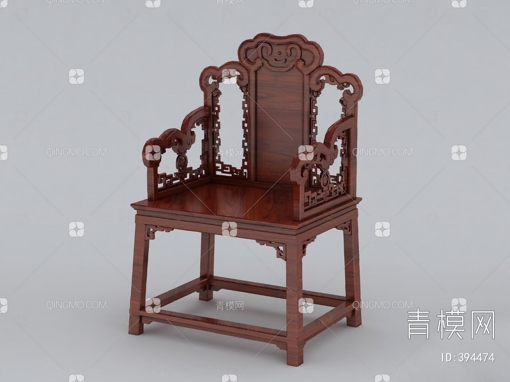 太师椅3D模型下载【ID:394474】