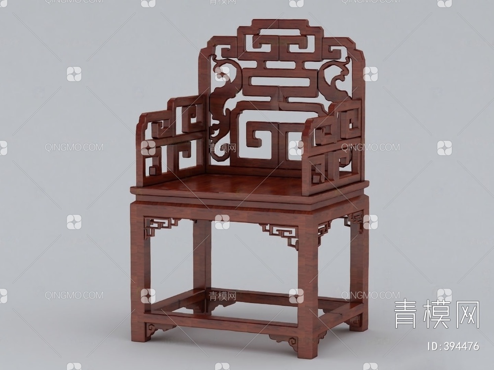 太师椅3D模型下载【ID:394476】