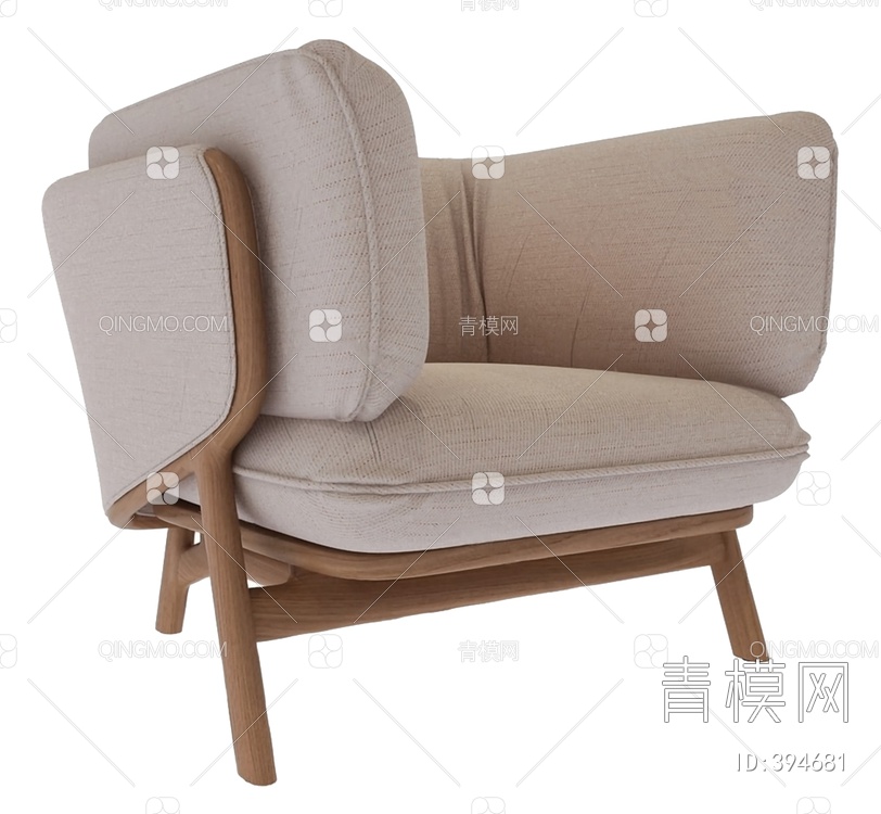 沙发椅3D模型下载【ID:394681】